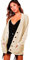 Pretty Attitude Womens Ladies Chunky Cable Knit Cardigan Button Long Sleeves Grandad Plus Sizes (Cream, 10)