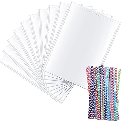 Cellophantüten 25x15cm Geschenktüten Transparent Keksbeutel mit Metallischen Bindebaender Kleine Süßigkeiten Tüten 100 Stück