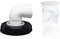 IBC - Filtro con coperchio in nylon lavabile con coperchio per serbatoio dell'acqua piovana, 163 mm, accessorio IBC con filtro a rete, coperchio superiore per serbatoio dell'acqua piovana IBC (90°)