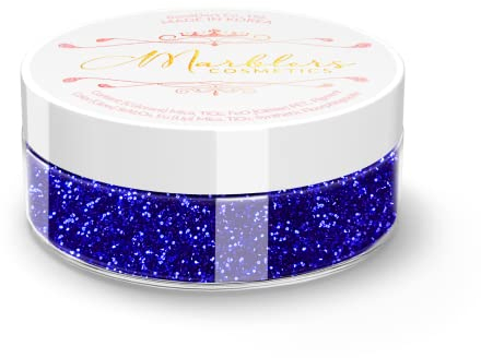 MARBLERS Cosmetic Grade Fine Twinkle Glitter [Royal Blue] 0.18oz (5g) | Non-Toxic | Vegan | Cruelty-Free | Eyeshadow, Nail Polish, Nail Art | Festival, Rave & Party Makeup | Body & Face