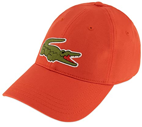 Lacoste Unisex - Erwachsene Baseball Cap RK9871, Damen,Herren Schirmmütze,Baseball Mütze,Kappe,Orange,TU