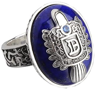 KIINOO Silber TVD Damon Salvatore Ring ~ Sterling Silber 925 angepasst Lapislazuli Ring,