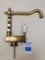 2471P/10U - Miscelatore cucina sottofinestra, lavello angolo canna antica pieghevole, Old england, finitura vecchio bronzo, made in italy