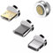 Magnetic Connectors Tips 3 Pack ISO,Micro USB,Type C Connectors Heads Adaptors For Magnetic Charging Cable NO CABLE For ISO,Samsung,Huawei,Oppo,Motorola,Sony,Google Pixel,Tablets & IPads