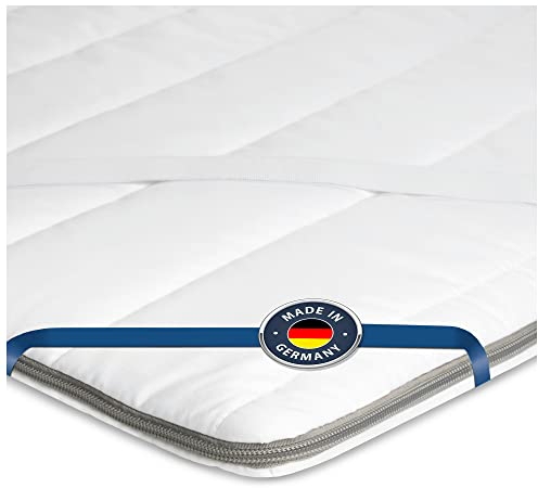 BMM Topper 90x200 cm Classic Basic, Grado de firmeza H2 Suave, Topper de Espuma fría, Certificado Öko-Tex, cubrecolchón ortopédico, Altura 4 cm, Topper Fabricado en Alemania.