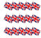 15pcs Union Jack, Drapeaux Ondulants, Banderoles de Décoration de Fête, Souvenir du Couronnement du Roi Charles III, Convient pour Célébrer les Célébrations Royales, les Événements Sportifs (14*21cm)