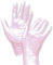UNIGLOVES Guanti Usa E Getta, Guanti Monouso Non Sterili, Senza Lattice, Senza Talco, Rosa, L