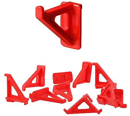 botle 100 pezzi piccoli portautensili ganci ganci (L x P x A) 4 x 0,6 x 3,3 cm rosso porta attrezzi da parete per officina