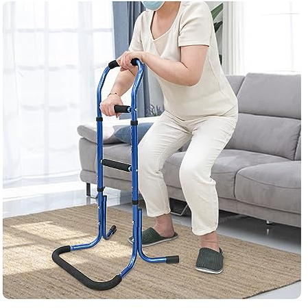 Stand Assist Aid For Elderly Chair Lift Devices For Seniors Standing Supports Bed Rails Sit To Stand Lift Adults Walking Assistance Portable Patient Mobility Aids For Couch, Recliner Chair (Blue)