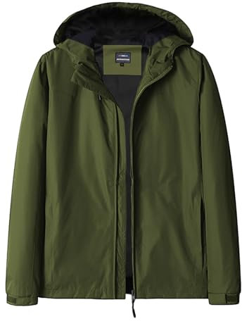 LUI SUI Giacca impermeabile all'aperto leggera giacca a vento casual impermeabile con cappuccio impermeabile impermeabile