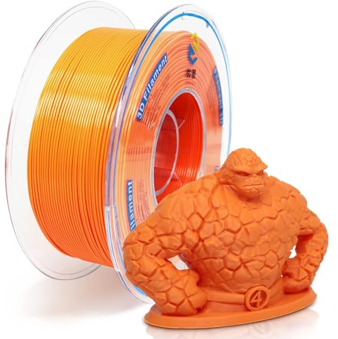 YOUSU 3D Printer Filament, PLA Filament 1.75mm 1kg(2.2lbs) for 3D Printer & 3D Pen(PLA Orange)