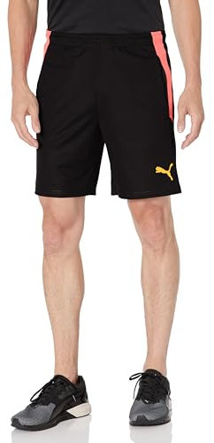PUMA Herren Teamliga Training Open Pockets Shorts, Black-Sun-Stream, Mittel