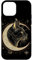 Hülle für iPhone 12 mini Katze Halbmond Gothic Hexe Schwarz Katzenliebhaber