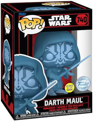 Funko Pop! Star Wars: Star Wars Darkside - Darth Maul - (Holo) - Leuchtet Im Dunkeln - Vinyl-Sammelfigur - Geschenkidee - Offizielle Handelswaren - Spielzeug Für Kinder und Erwachsene