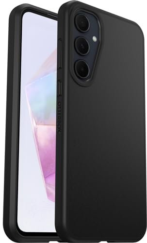 Otterbox Sleek Série Coque pour Samsung Galaxy A35 5G, Antichoc, Anti-Chute, Ultra-Mince, Protection Fine, testé Selon Les Normes Militaires, Noir, Livré sans Emballage