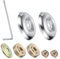 sourcing map Motorsensen-Klingen-Adapter-Set, Trimmer-Aufsätze für Rasentrimmer, Bürste, rotierender Stahldraht-Freischneider, Trimmerkopf-Set, 8-teilig