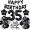 Deko 35. Geburtstag Mann Schwarz Tortendeko 35 Geburtstag Frau Luftballons 35. Geburtstag Schwarz Party Ballons 35 Geburtstag Dekoration Schwarz Geburtstagsdeko 35 Jahre Mann Deko Schwarze