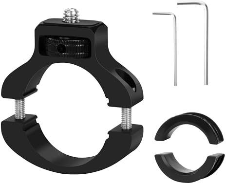 Supporto per Bici per Action Camera Rotazione 360° Supporto Manubrio per Bicicletta per Fotocamera Compatibile con GoPro Altre Fotocamera Sportiva