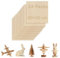OMTech 24 Pack Basswood Sheets, 300x300 mm Plywood Sheets for Crafts, 3 mm Thick Wood Sheets for Laser Cutting Engraving, Unfinished Wood Boards for DIY Projects Drawing Painting Architectural Models
