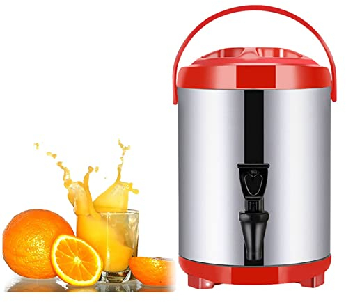 Wasserspender, Heiß- und Kaltgetränkespender aus Edelstahl, Wasserkocher-Thermostat mit Wasserhahn und faltbarem Stativ für Kaffee, Tee, Wasser, Milch