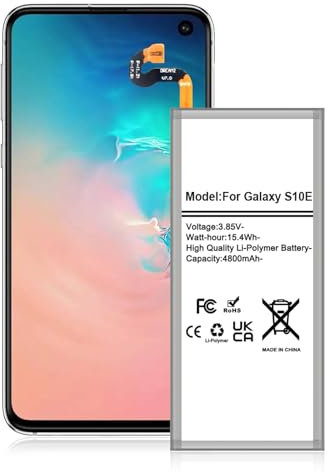 TQTHL 4800mah Akku für Samsung Galaxy S10E SM-G970F, 3100mAh Hochkapazitäts Li-Polymer Ersatzakku