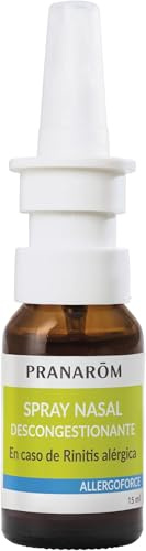 PRANAROM - Allergoforce - Spray Nasal Descongestionante - Con Aceites Esenciales Bio, Rinitis Alérgica Y Molestias Estacionales - 15ml (Paquete de 5)