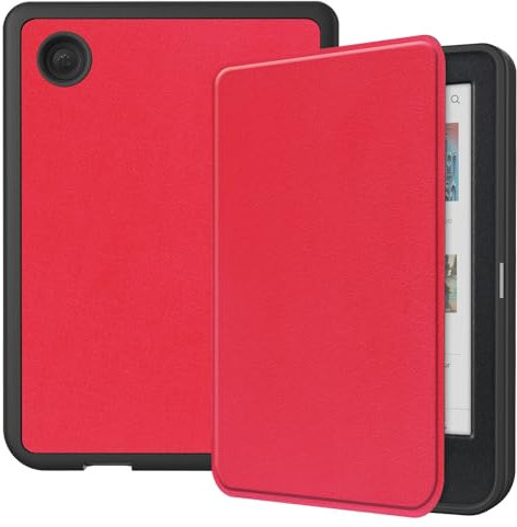 Custodia per Tablet PC Compatibile con Custodia Kobo Clara Color da 6,0 Pollici rilasciata nel 2024, Custodia in Pelle TPU Custodia Protettiva Sottile Smart Folio Shell Cover con Chiusura Magnetica e