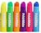 AMFUN Paint Sticks,6 Pack Washable Tempera Paint Sticks-Quick Drying, No Mess, Non-Toxic, Colors Assorted,Twist Up & Down, Easy-to-Use& Clean Up, Kids Paint Pens for for Arts and Crafts Project