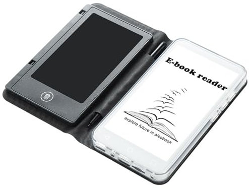 XGXHIN E-Reader Portatile da 5'', Lettore di e-Book con Schermo a Inchiostro elettronico con Un Paio di Cuffie e Custodia in Pelle