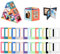 Gugxiom 3 Inch Magnetic Photo Frame, Pack of 34, Creative Colorful Picture Frame Set, magnet bilderrahmen Kühlschrank, Foto Display für Home Office (Farbe 34 Pcs)