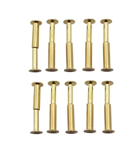 10 Piece H62 Brass Kitchen Chopper Knife Handle Screw Connecting Pipe Rivet