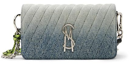 Steve Madden Paulie Mini Wallet an einer Kette, Denim, Einheitsgröße
