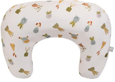 Boppy Stillkissen, hellbraune glückliche Zimmerpflanzen, größer, Fester, stützender Kissen zum Stillen und Flaschenfüttern, festere Füllung, höhere Hebung, größere Fläche als das Original-Stillkissen