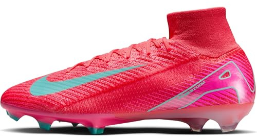 Nike High-Top-Fußballschuh Nike Mercurial Superfly 10 Elite High-Top-Fußballschuh Für Normalen Rasen, Ember Glow/Aurora Green, FQ1454-800, 44 EU (10 US)