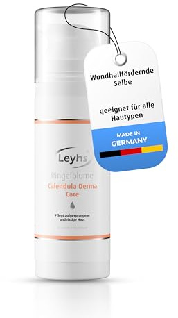 Leyhs® Calendula Derma Care/Ringelblume 150 ml Spender – Hautpflege bei trockener, rissiger & beanspruchter Haut – Parfümfrei & hautfreundlich – Made in Germany