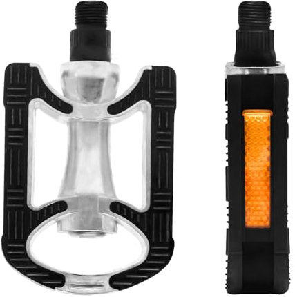 Pedali per Bicicletta 1 Pair Pedali Mtb, Pedali per Mountain Bike in Alluminio Antiscivolo con Catarifrangenti, Pedali Bicicletta Pedali Piatti per Bici da Strada MTB E-Bike da Città