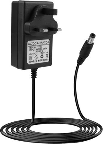 12V Laptop Charger 3A 2A for GeoBook 2E 1E Gateway Laptop 100-240V 50-60Hz Replacement Power Supply Converter Adapter Cable AC/DC UK Plug for CCTV Security Camera LED Strip Lights LCD Monitor