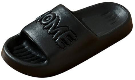 Pantofole per le donne pantofole all'aperto pantofole estive multicolori per coppia, antiscivolo, per la casa, interni, bagno, spiaggia, stivali tacchi per le donne, Le Noir, 43 EU