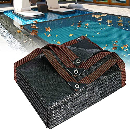 Bâche rectangulaire pour piscine - 5 x 9 m - Filet en maille pour garder les feuilles hors des piscines creusées - Nettoyage facile - Durable - Accessoires de protection de piscine