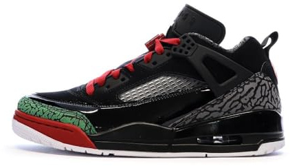 Black/Varsity Red Air Jordan Spizike Low, Black, 5.5 UK