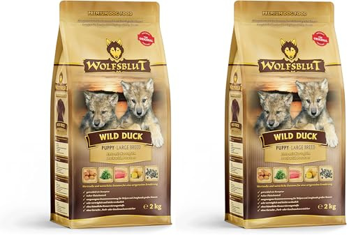 Wolfsblut Wild Duck Puppy Large, 2er Pack (1 x 2 kg)