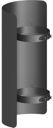 Ø 150 mm Ofenrohr Strahlungsschutz - 50 cm - schwarz