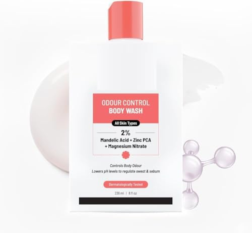 SH Odour Control Bodywash | India’s 1st | With 2% Magnesium Nitrate, Mandelic Acid & Zinc PCA | Long Lasting Freshness | Lowers PH Level | Fights All Body Odour | For Men & Women | 236ml