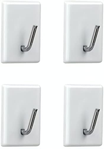 Metaltex 291104 Gardinenhaken 4-er Set aus Draht / Kunststoff