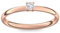 Verlobungsring Vorsteckring Rotgold Ring Zirkonia 750 + inkl. Luxusetui + Zirkonia Ring Rotgold Zirkoniaring Rotgold (Rotgold 750) - Concinnity Amoonic Schmuck Größe 52 AM161 RG750ZIFA52