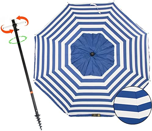 CREVICOSTA QUALITY MARK MARCAS DE CALIDAD - Sombrilla PRESTIGE 200 cm - Sombrilla con espiral y manetas. 8 Varillas (Marinera)