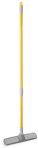 Apex Frettazzo Gommato con Manico Allungabile da 80 a 136 cm – Spazzolone con Paracolpi, Setole Extra-Resistenti, Adatto a Tutti i Panni Pavimento