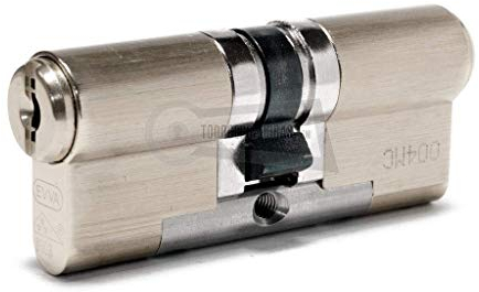 EVVA MCS Doppelzylinder mit 5 Design-Schlüssel schwarz, Länge (a/b) 36/36mm (c=72mm), einzigartige Magnet-Technologie, Not-u. Gefahrenfunktion BSZ, Modularbauweise SYMO, Aufbohr-, und Ziehschutz KZS