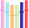 Dakoufish BPA Free 12 Piece 9 Inch Reusable Plastic Thick Drinking Straws for Mason Jar Yeti Rambler Plain Color（9inch，6color）