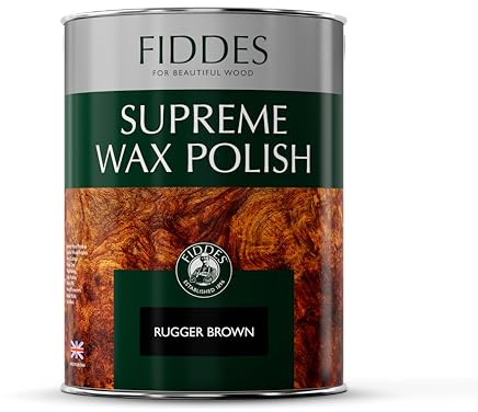 Fiddes Supreme Wax Polish 5 Litre, Rugger Brown